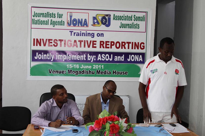 WORKSHOP ON INVESTIGATIVE JOURNALISM IN SOMALIA